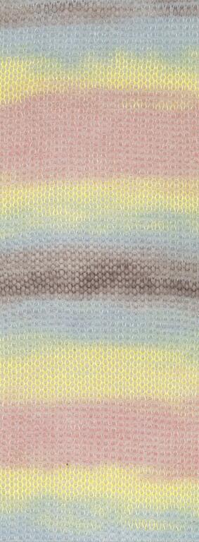 Strickset Schal Silkhair Haze Print Farbe: 1210