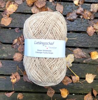 Lieblingsschaf Coburger Fuchs Single 100g - naturfarbig
