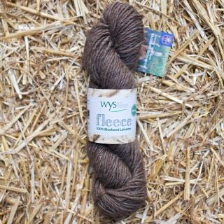 WYS "Fleece " Bluefaced Leicester Roving - Natural Collection Farbe: 03 Brown