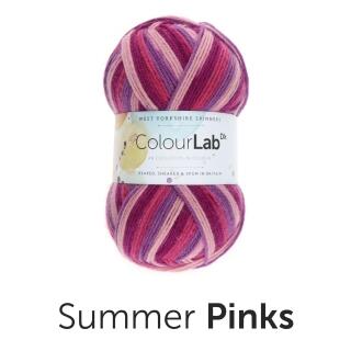 West Yorkshire Spinners Colour Lab DK Striped Prints Farbe: Summer Pinks