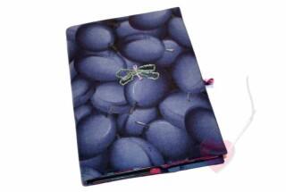 Handgenähte Notiz- und Tagebuchhülle mit kleiner Libelle - Notizbuch in A5