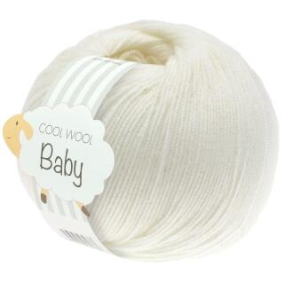 Lana Grossa Cool Wool Baby - extrafeines Merinogarn Farbe: 213 rohweiß