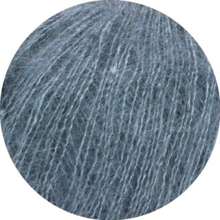Lana Grossa Silkhair Haze Melange - Superkid Mohair mit Seide Farbe: 1313 graublau meliert