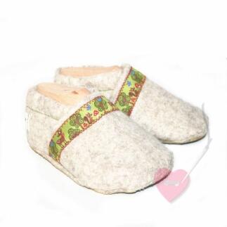 Flusenflitzer Waldfreunde Krabbelschuhe aus Wollfilz Gr. 18