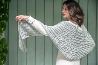Rosy Green Wool Anleitung - Tuch Dunst von Jana Huck