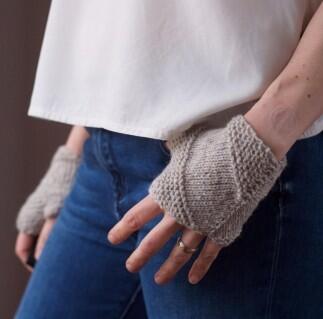 strickmich! Anleitung - Fingerlose Handschuhe Tough & Toasty