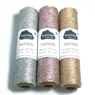 Twinkle 25g - Metalleffekt Beilaufgarn