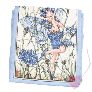 Handgenähtes Nadelspitzenetui Kornblumen Fee für Wechselspitzen, Häkel- und/oder Strickzubehör