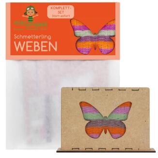 mikiprojekt Kreativset Weben  Schmetterling