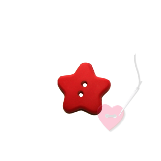 Sternchenknopf ø18mm - 2-Loch Knopf matt