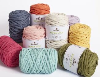 DMC Eco Vita 12 - 250g dickes Makrameegarn aus recycelter Baumwolle