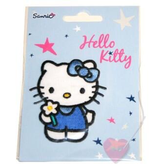 Hello Kitty © blau- Aufnäher zum bügeln