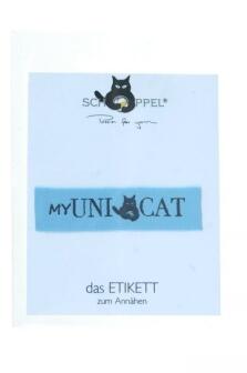 Schoppel Wolle- Label My UniCat Etikett zum einnähen