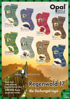 Opal Sockenwolle Regenwald 17 - 150g 6-fach Sockengarn