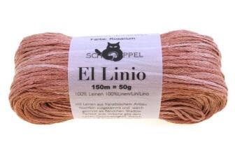 Schoppel Wolle El Linio - 100% Leinen Bändchengarn Farbe: Rosarium