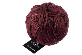 Schoppel Wolle Bio Merinos - Bio-Merinogarn mit Leinen Farbe: rot melange (1390m)