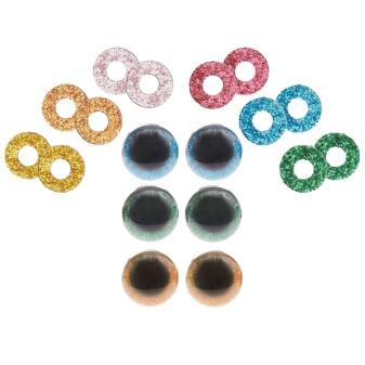 Glitzer Sicherheitsauge für Amigurumis 6 Stk. 12mm