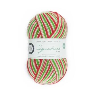 West Yorkshire Spinners Signature 4ply "Candy Cane" 100g