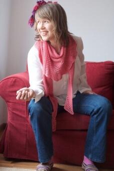 strickmich! Anleitung - Bellrose Tuch von Martina Behm