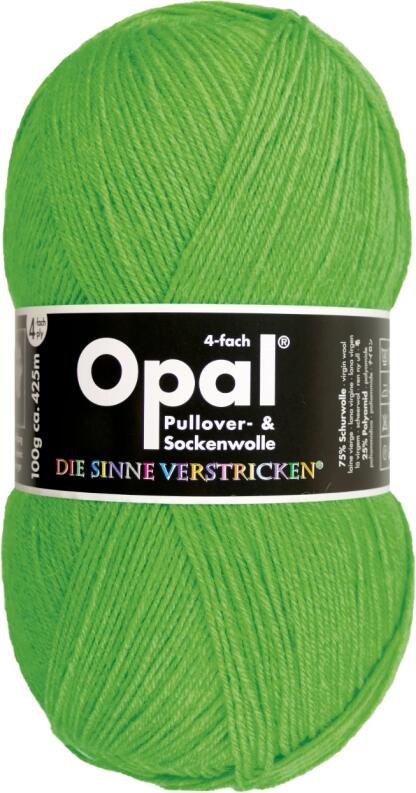 Opal  Neon  4fach Sockengarn 100g Farbe: 2011 Neongrün