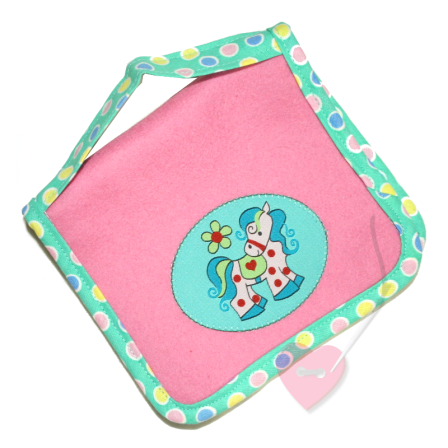 Minibuchtasche "Pony Lou" für die Bücher zum mitnehmen in pink