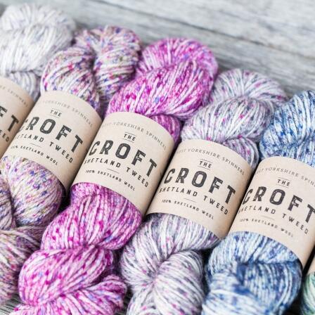 WYS "The Croft" Aran Shetland Wool TWEED 100g