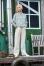 Lana Grossa hand-dyed 03 Modell 23 Pullover und Handstulpen