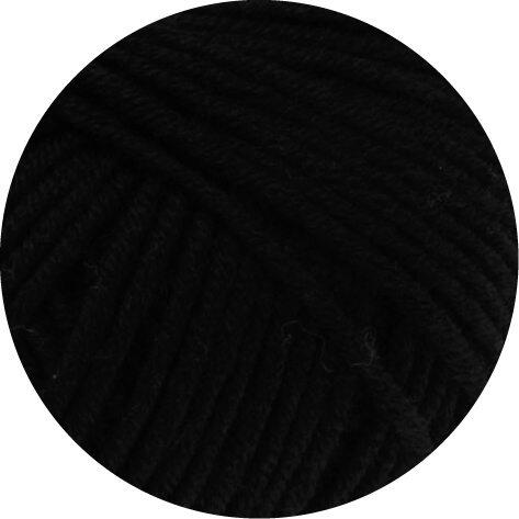 Lana Grossa Bingo uni - kuschelweiches Merinogarn Farbe: 24 schwarz