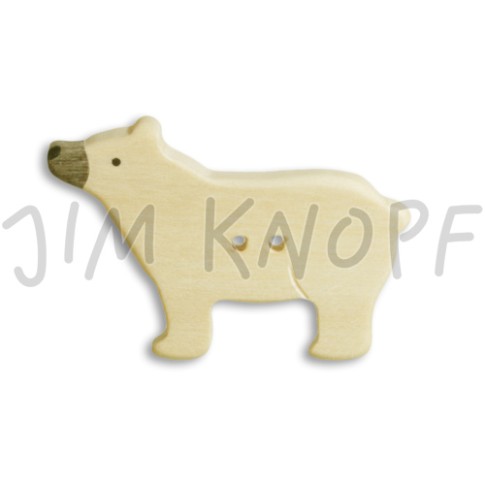 Jim Knopf - Holzknopf Eisbär