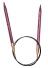 Lana Grossa Rundstricknadel aus Designholz SIGNAL 60cm Farbbeispiel: pink 8mm