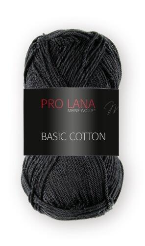 Pro Lana Basic Cotton - feines Baumwollgarn in vielen Farben Farbe: 99 schwarz