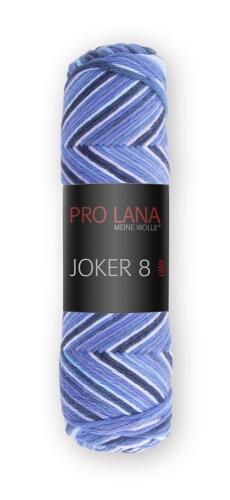 - Joker 8 color mehrfarbiges Häkelgarn aus reiner Baumwolle NM14/8 Farbe: 533 Blautöne
