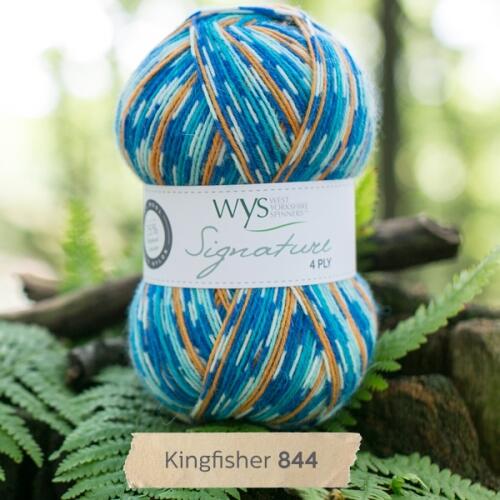 West Yorkshire Spinners Signature 4ply "Country Birds " Farbe: Kingfisher