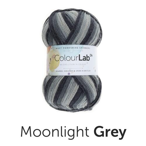 West Yorkshire Spinners Colour Lab DK Striped Prints Farbe: Moonlight Grey