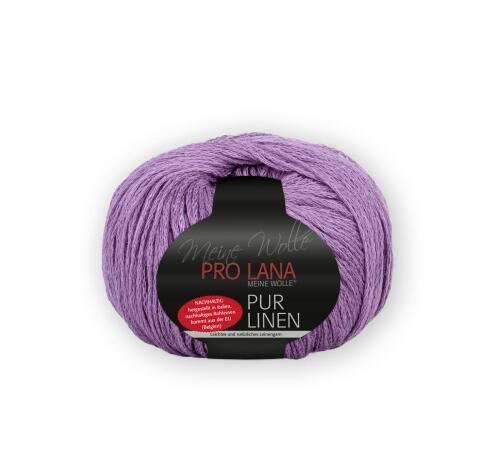 Pro Lana Pur Linen - Leinenbändchengarn Farbe: 47 violett