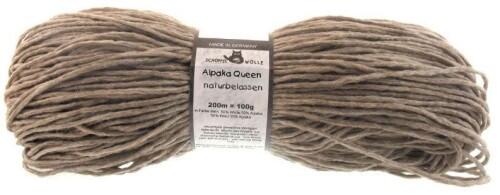 Schoppel Alpaka Queen naturbelassen - warmes Schurwoll-Alpakagarn Farbe Stein