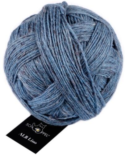 Schoppel Wolle ALB Lino - heimische Wolle trifft Leinen Farbe: Blau melange