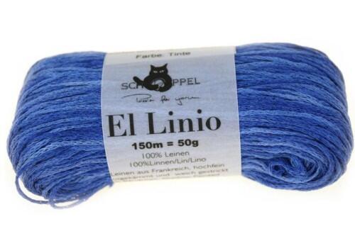Schoppel Wolle El Linio - 100% Leinen Bändchengarn Farbe: Tinte