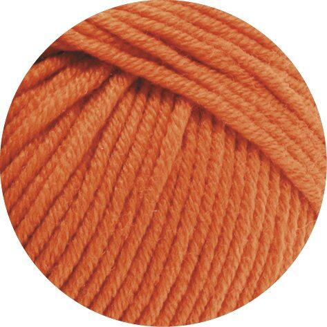 Lana Grossa Bingo uni - kuschelweiches Merinogarn Farbe: 183 orange