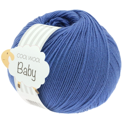 Lana Grossa Cool Wool Baby - extrafeines Merinogarn Farbe: 209 blau