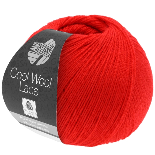 Lana Grossa Cool Wool Lace Farbe: 22 feuerrot