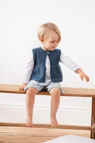 Filati Infanti 17 - Zauberhafte Babymode Modellbeispiel Kinderweste Cool Wool