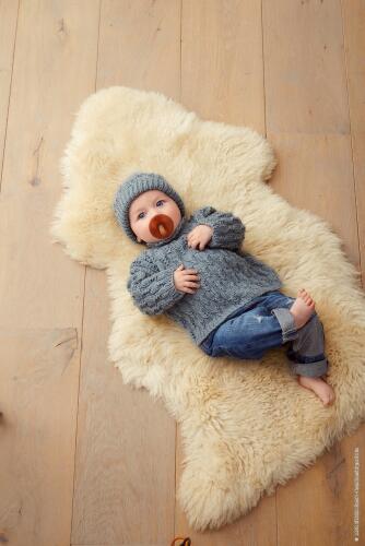 Filati Infanti 17 - Zauberhafte Babymode Modellbeispiel Baby Set Cool Wool Big melange