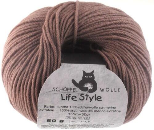 Schoppel Wolle Life Style uni - Wolle extra fein vom Merinoschaf Farbe: Tundra