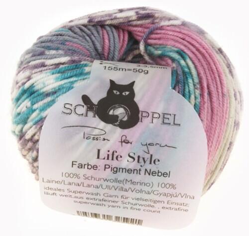 Schoppel Wolle Life Style magic - Wolle extra fein vom Merinoschaf Farbe: Pigment-Nebel