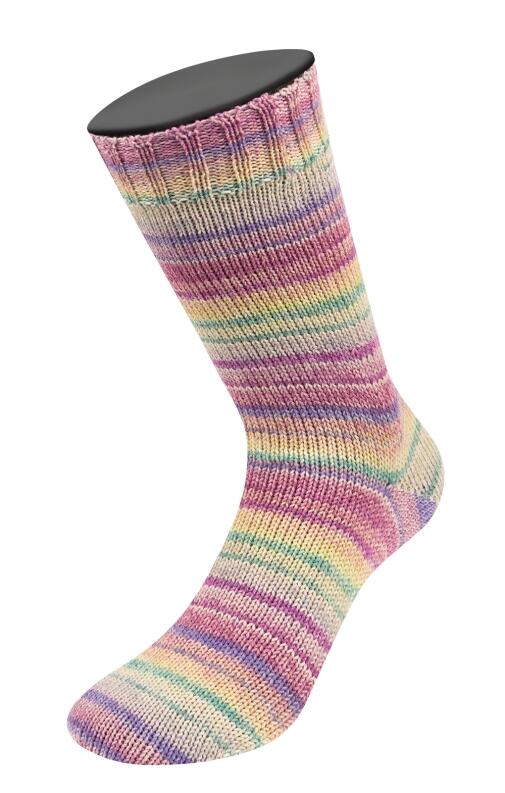 Lana Grossa Meilenweit 100 ZUCCHERO 100g Sockengarn Farbe: 6507
