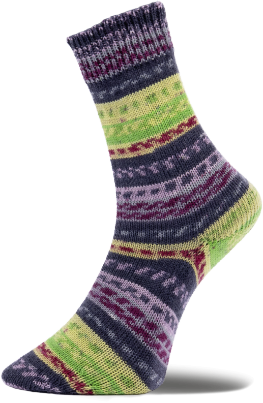 Pro Lana Golden Socks Fjord Socks PUZZLE 100g Modellbeispiel Farbe 089