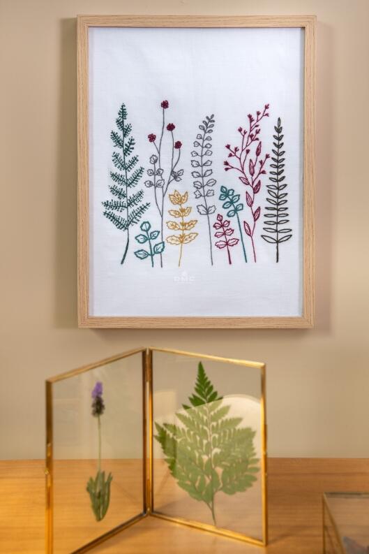 DMC Stickbuch - Botanische Schatztruhe Modellbeispiel Gräser