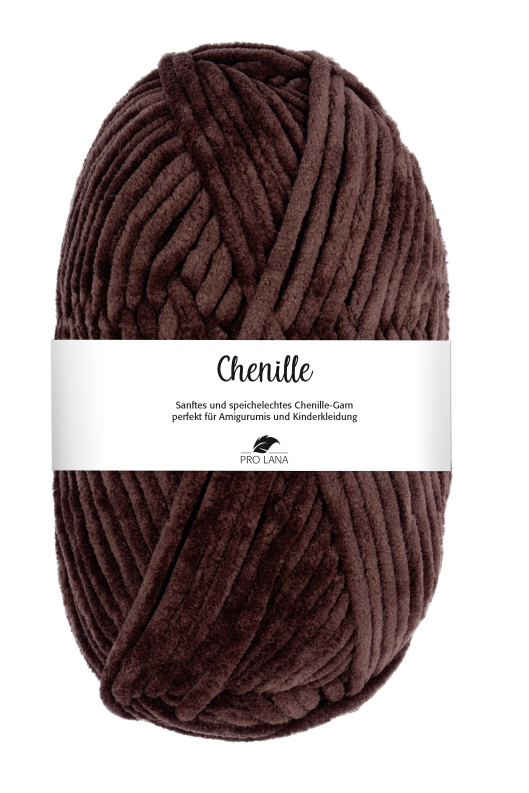 Pro Lana Chenille 100g Farbe: 010 Dunkelbraun