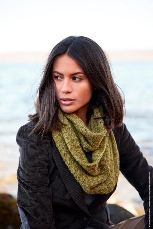 Lana Grossa Ecopuno Tweed Modellbeispiel aus Heft Tücher & Co. Nr. 5 Modell 24